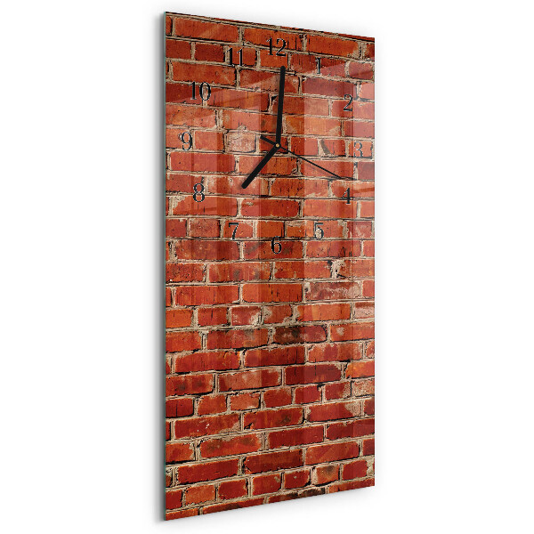 Orologio verticale in vetro Muro di mattoni