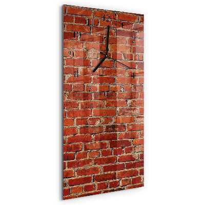 Orologio verticale in vetro Muro di mattoni