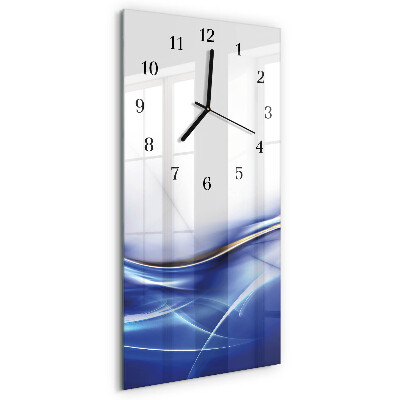 Verticale orologio da parete Linee astratte