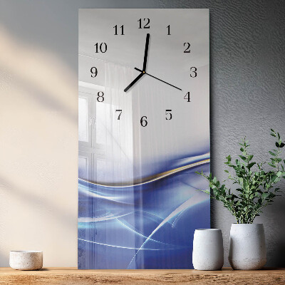 Verticale orologio da parete Linee astratte