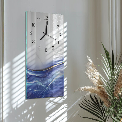 Verticale orologio da parete Linee astratte