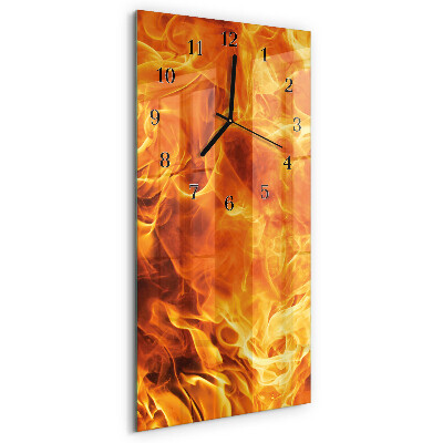 Verticale orologio da parete Fuoco