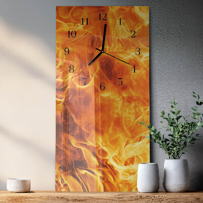 Verticale orologio da parete Fuoco