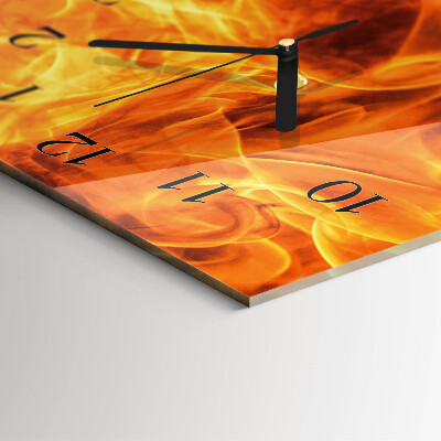 Verticale orologio da parete Fuoco