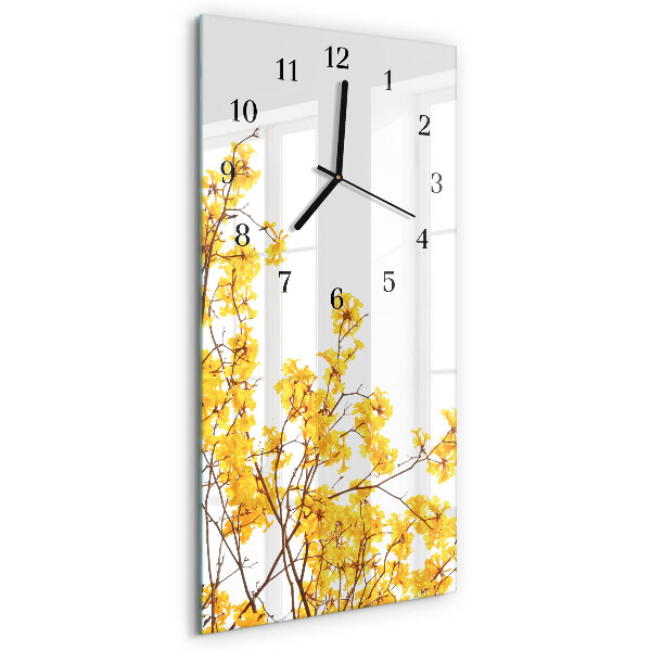 Verticale orologio con stampa Albero