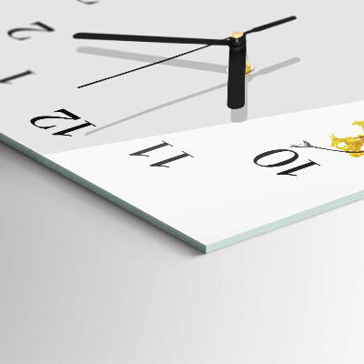 Verticale orologio con stampa Albero