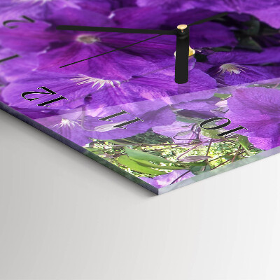 Verticale orologio con stampa Primule