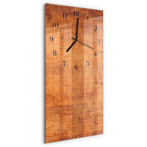 Orologio verticale in vetro Tavole di legno