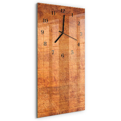 Orologio verticale in vetro Tavole di legno