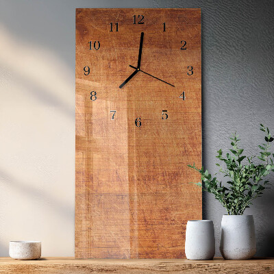 Orologio verticale in vetro Tavole di legno