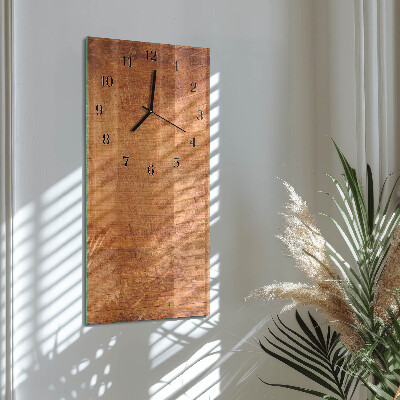 Orologio verticale in vetro Tavole di legno