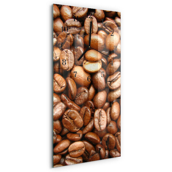 Verticale orologio da parete Chicchi di caffè