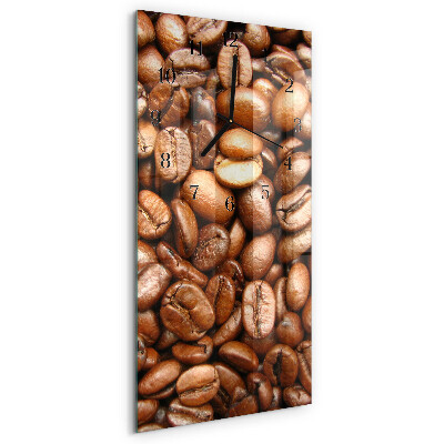 Verticale orologio da parete Chicchi di caffè