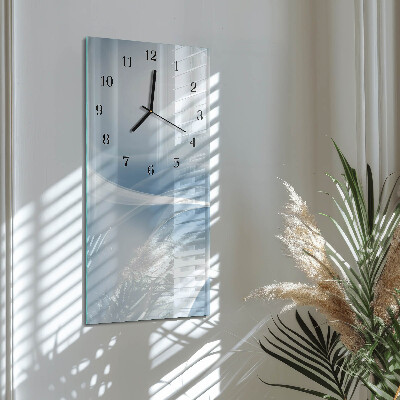 Verticale orologio da parete Linee astratte