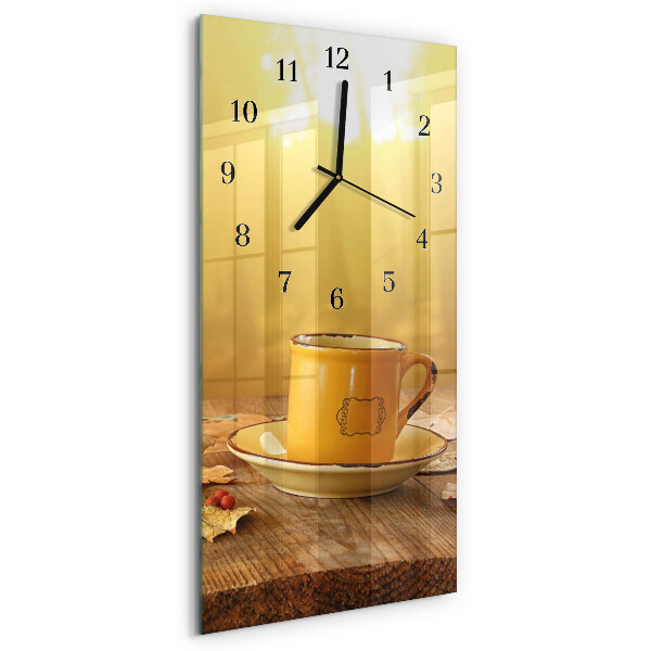 Orologio verticale in vetro Tazza