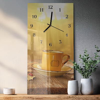 Orologio verticale in vetro Tazza