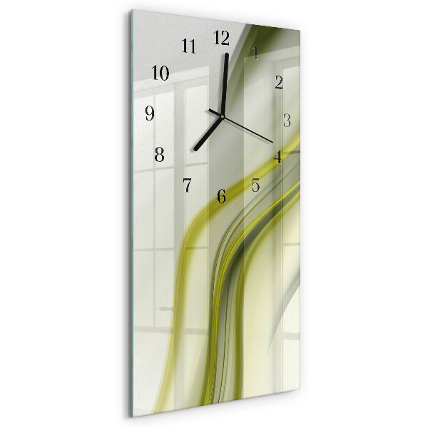 Verticale orologio con stampa Linee astratte