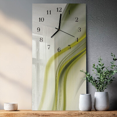 Verticale orologio con stampa Linee astratte