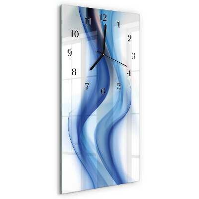 Verticale orologio con stampa Fumo astratto