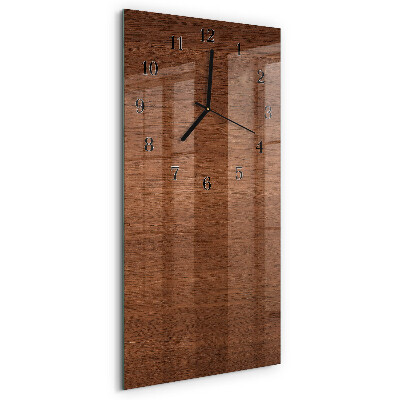 Verticale orologio con stampa Tavole di legno