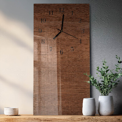 Verticale orologio con stampa Tavole di legno