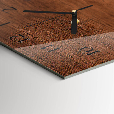 Verticale orologio con stampa Tavole di legno