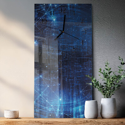Verticale orologio con stampa Matrice