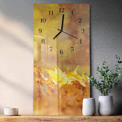 Orologio verticale Foglie