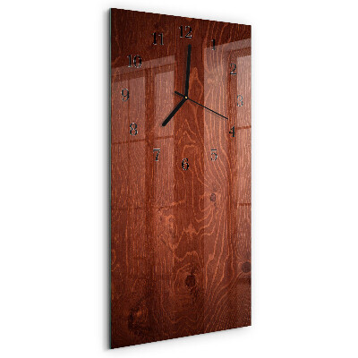 Orologio verticale in vetro Pannelli di legno