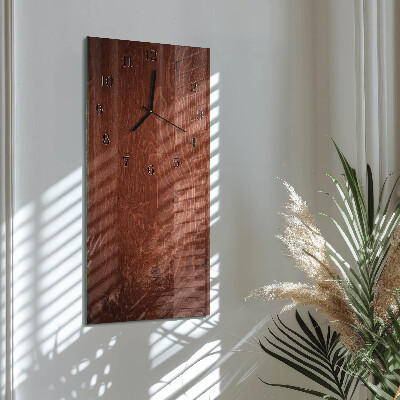 Orologio verticale in vetro Pannelli di legno