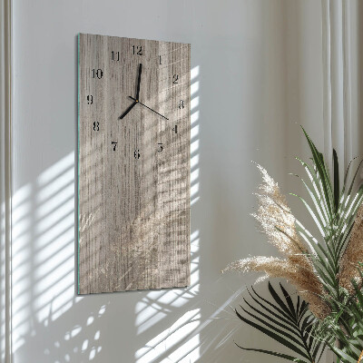 Verticale orologio da parete Legna