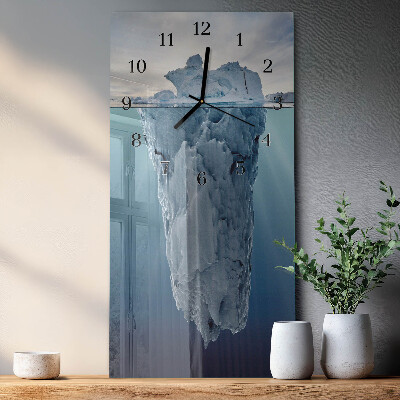 Verticale orologio con stampa Ghiacciaio
