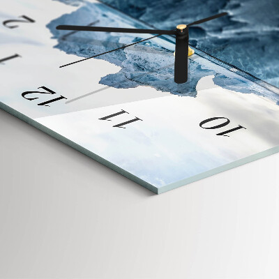 Verticale orologio con stampa Ghiacciaio