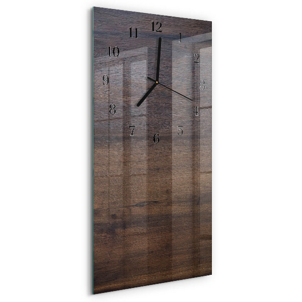 Verticale orologio da parete Tavola di legno