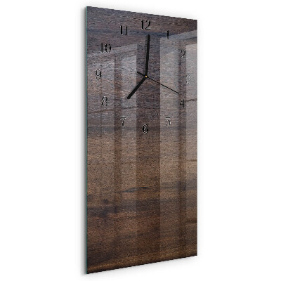 Verticale orologio da parete Tavola di legno