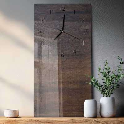 Verticale orologio da parete Tavola di legno