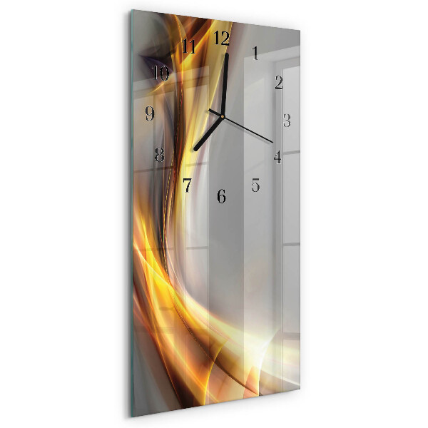 Verticale orologio con stampa Astrazione