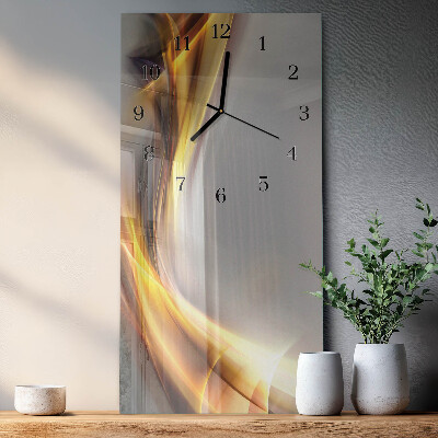 Verticale orologio con stampa Astrazione