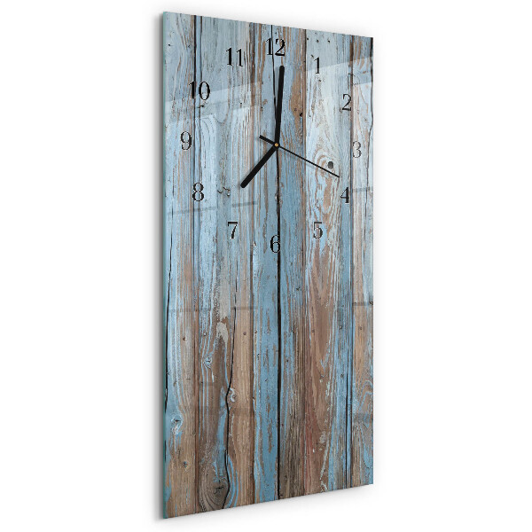 Verticale orologio con stampa Legna