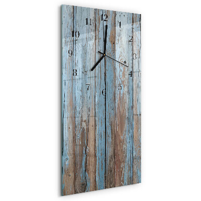 Verticale orologio con stampa Legna