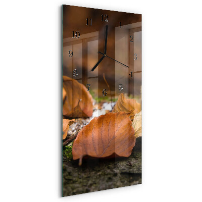 Verticale orologio con stampa Autunno