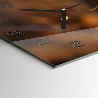 Verticale orologio con stampa Autunno