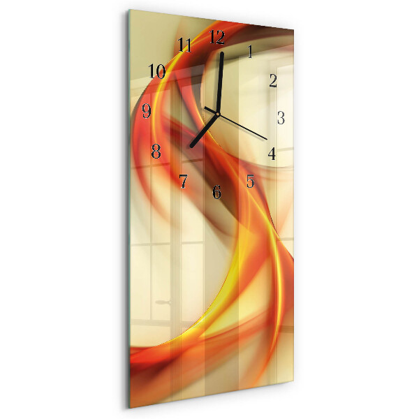 Verticale orologio con stampa Astrazione
