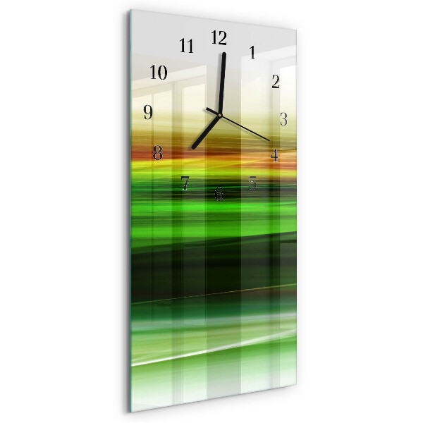 Orologio verticale in vetro Astrazione