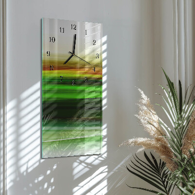 Orologio verticale in vetro Astrazione