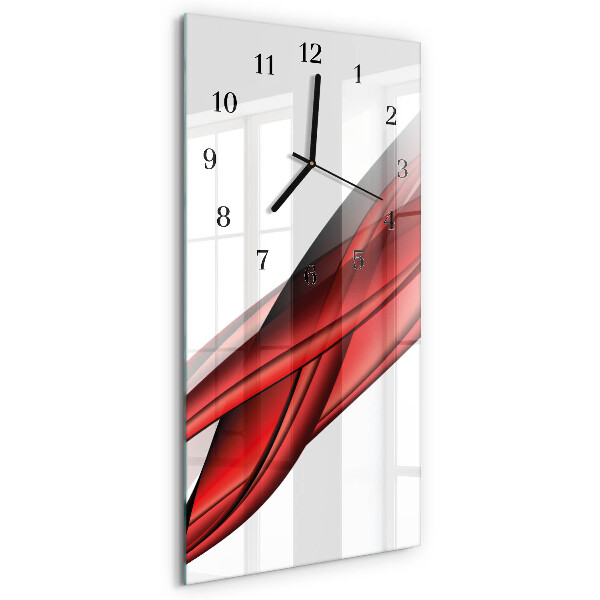 Orologio verticale in vetro Astrazione