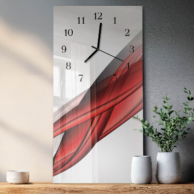 Orologio verticale in vetro Astrazione