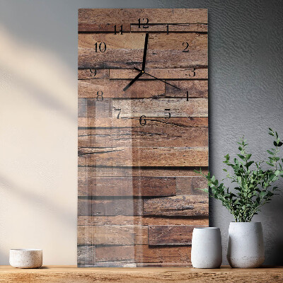 Verticale orologio con stampa Legna