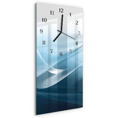 Orologio verticale in vetro Astrazione