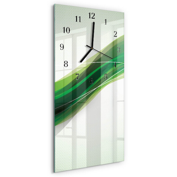 Verticale orologio con stampa Astrazione
